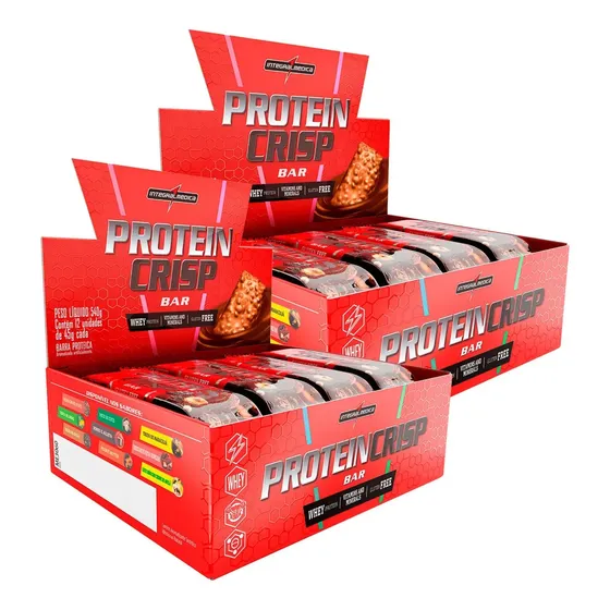 Kit 2x Protein Crisp Bar Barra De Proteina Integralmedica