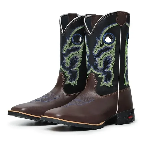 Bota Country Cano Longo Texana Masculina Rodeios Inglaterra
