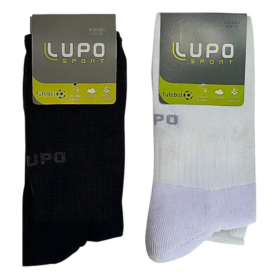 Kit 2 Pares Meião De Futebol Infantil Lupo 33-36