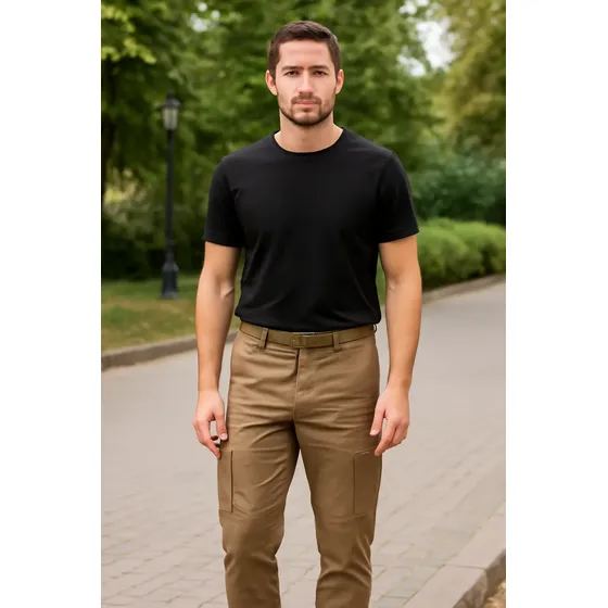 Calça Rip Stop Cáqui 6 Bolsos Rip Stop Cáqui Coiote Fardas