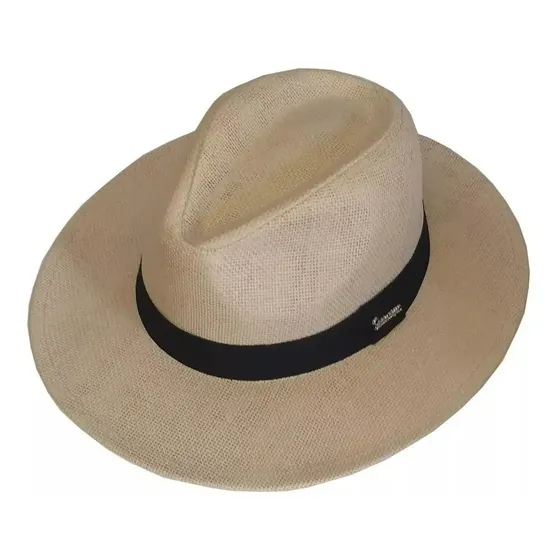 Chapéu Panamá Moda Aba Larga Casual Praia Masculino Feminino