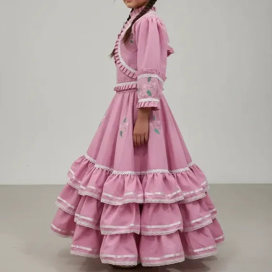 Vestido De Prenda Gaúcha Infantil