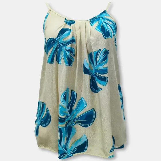 Blusa Bata Alça Com Regulagem Viscose Estampada Gg Plus Size