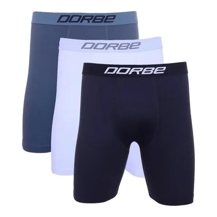 Kit 3 Cuecas Poliamida Long Leg Dorbe Comprida Qualidade Box