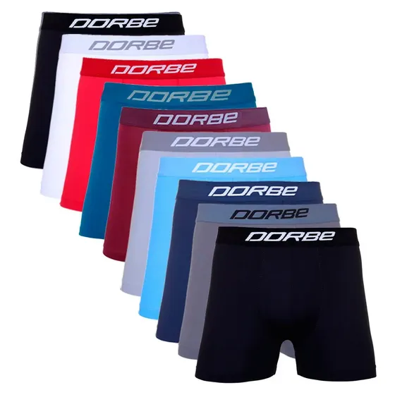 Kit 10 Cuecas Boxer Box Microfibra Dorbe Adulto Qualidade