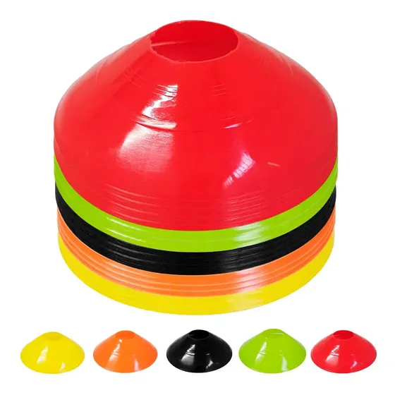 50x Chapéu Chines Cone 19cm Mini Treino Esporte Funcional