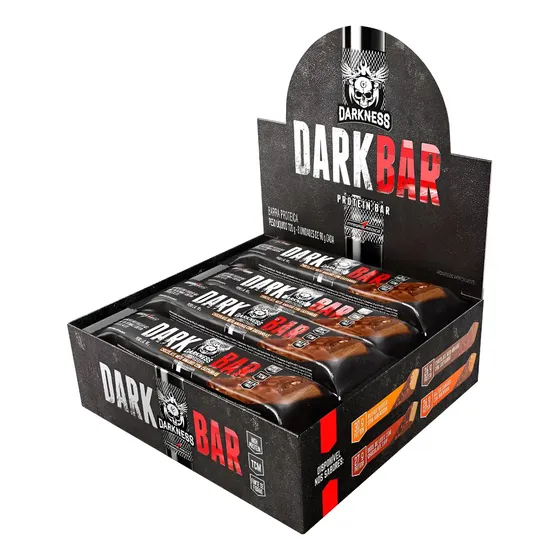 Dark Whey Bar 90g Caixa C/ 8 Un Darkness - Lançamento