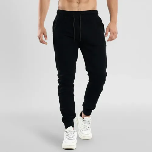 Calça Jogger Masculina Sarja C/ Elástico Na Cintura Lycra