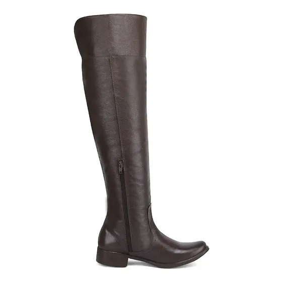 Bota Feminina Texana Over The Knee Cano Couro Legitimo Luxo