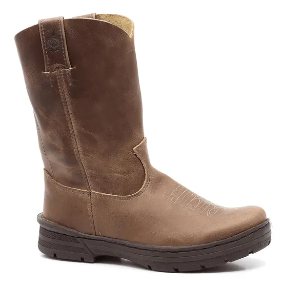 Bota Tenis Country Masculina Classic Btnpw Couro Marrom