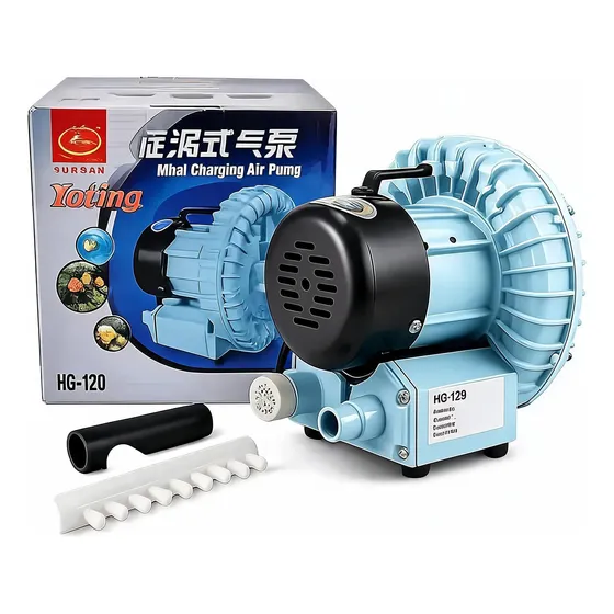 Soprador Turbina De Ar Sunsun Hg-120 12m3/h Lago Tanque