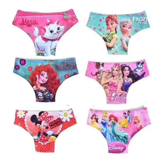 Kit 10 Calcinhas Infantil Sublimada, Atacado, Revenda