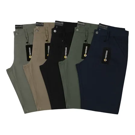 Kit Com 5 Bermudas Masculina Sarja Brim Coloridas Baratas