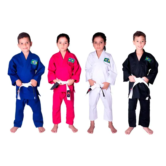 Kimono Infantil Jiu Jitsu Judo Reforçado + Faixa Gratis!!!