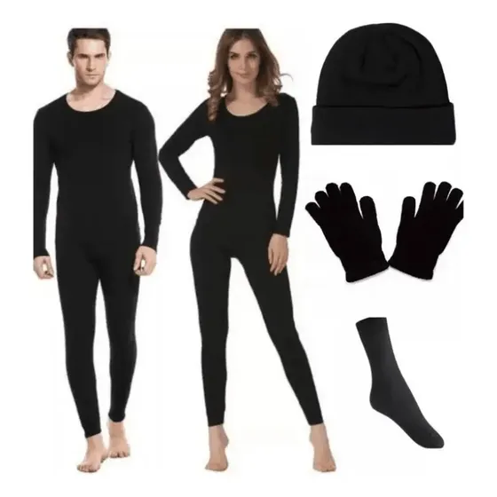 Conjunto Térmico Blusa+calça Frio Neve Plus Size+meia+luva