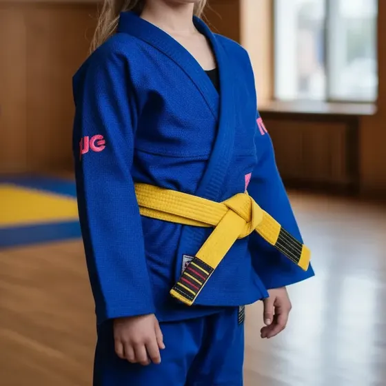 Kimono De Jiu Jitsu Feminino Infantil + Grátis Faixa