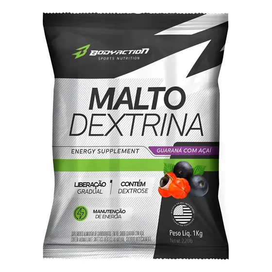 Malto Dextrina 1kg - Bodyaction Vários Sabores
