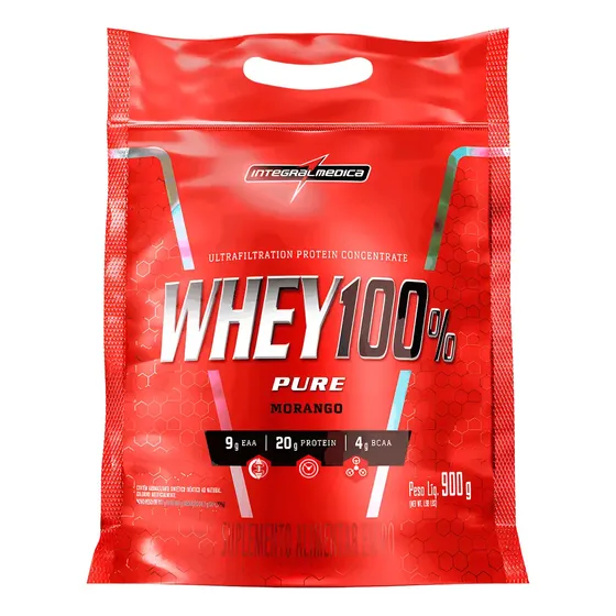 Whey Protein 100% Pure 907g Integralmédica - Promoção