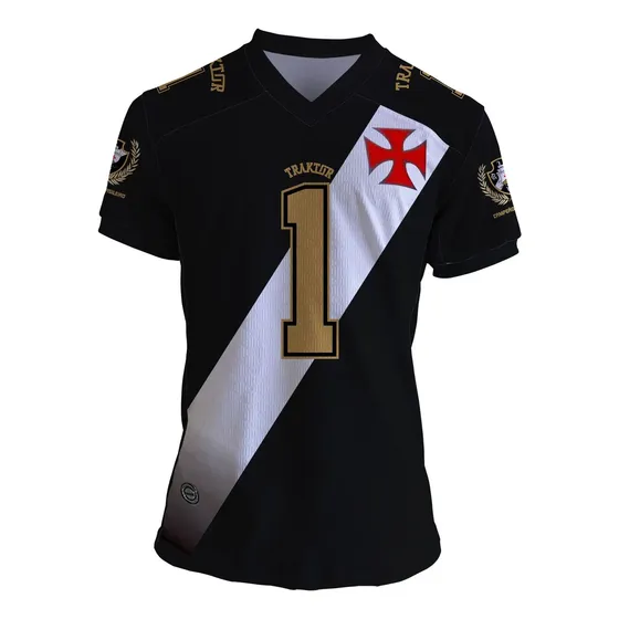 Camiseta Masculina Vasco Campeão Cruz Vermelha Oficial