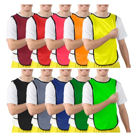 Kit 10 Coletes De Futebol Simples Mcf