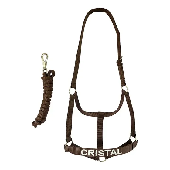 Cabresto Para Cavalo Personalizado C/ Guia - Quarto Milha
