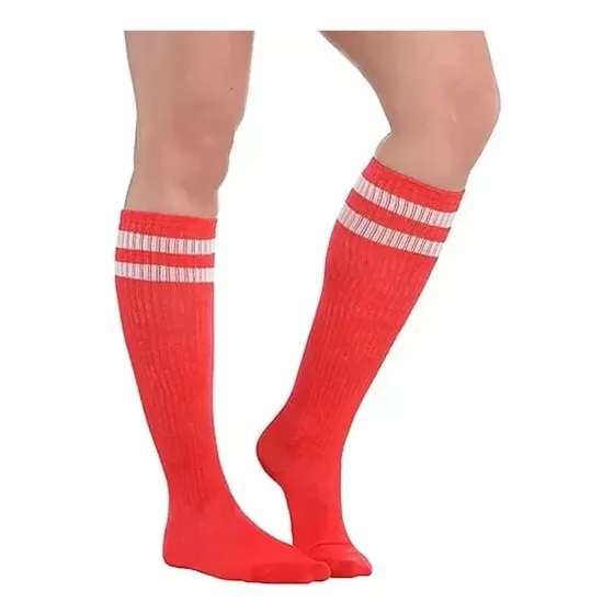 Kit 10 Meião Futebol Listrado Adulto