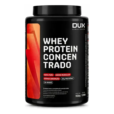 Whey Protein Concentrado Dux 900g 20g Proteína