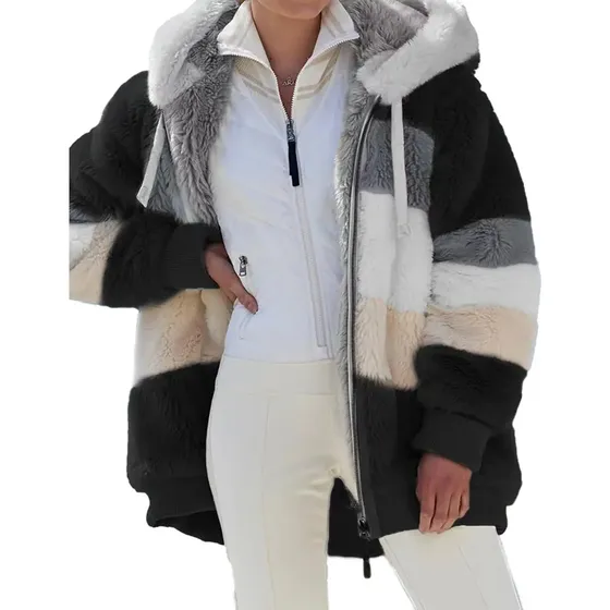Casaco Feminino Inverno Solta De Espesso Aquecimento Jaqueta