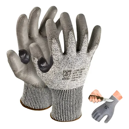 Luva De Proteção Anticorte Com Pu Profissional Resistente