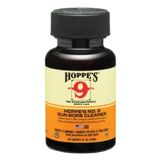 Limpador De Furos De Pistola Nº 9 Da Hoppe, Garrafa De 5 Onç