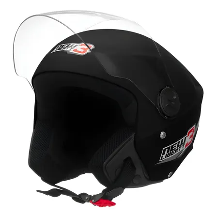 Capacete Preto Aberto Barato New Liberty 3 Tam. 56 Até 60