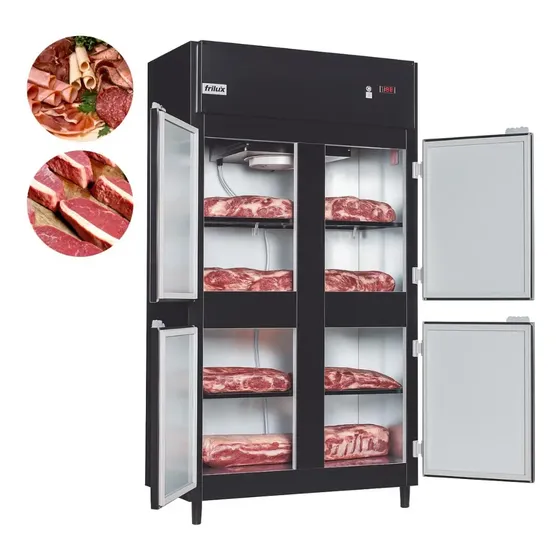 Mini Câmara Fria Economic Preta 4 Portas 700 Litros Frilux