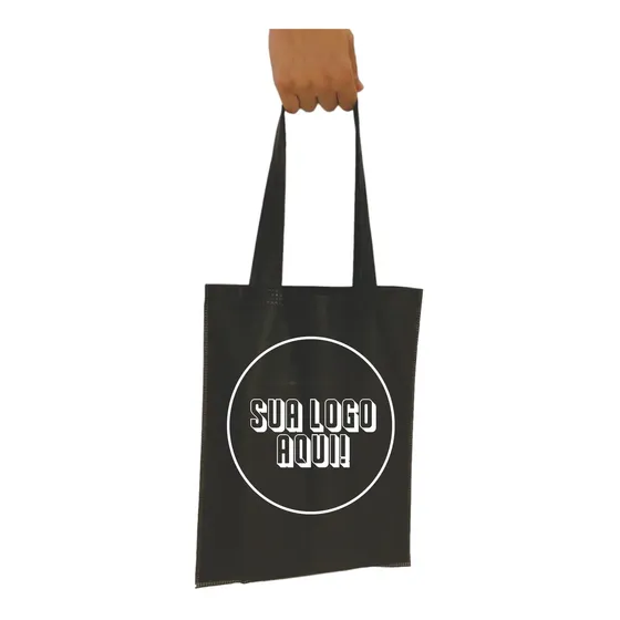 Kit 100 Unid Sacola Ecobag Em Tnt Med 30x40cm Personalizada