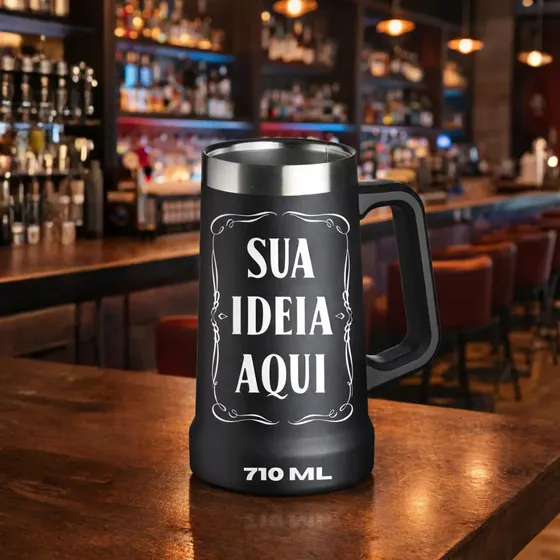 Copo Termico700ml Caféchá Cerveja Caneca Personalizado Inox