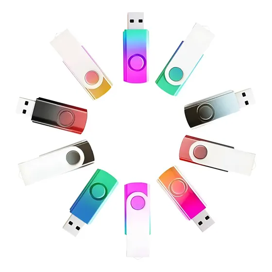 Pacote Com 10 Cartões De Memória Gradient Colorful Usb 2.0 D