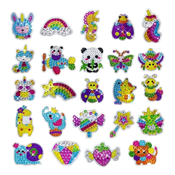 Kit Adesivos De Pintura Com Diamantes Para Crianças Infantil