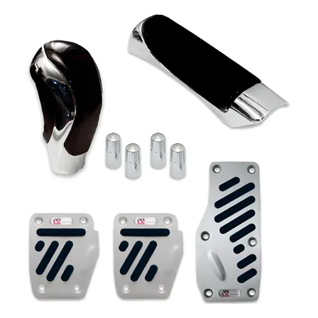 Kit Pedaleira Esportiva Manopla Bola Pino De Válvula Carros