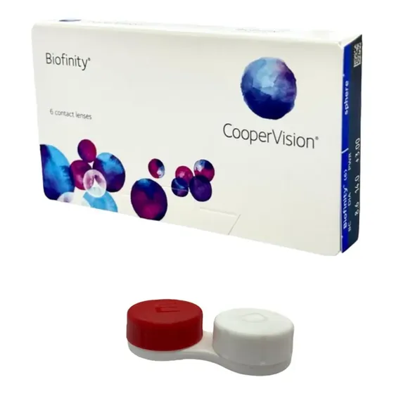 Lente De Contato Biofinity Coopervision Incolor Grau Brinde