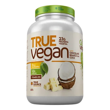 True Vegan 100% Isolado Proteína Vegana Gourmet 837g - True