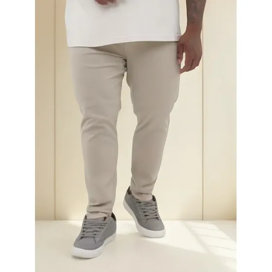 Calça Jeans Sarja Plus Size C Lycra Masculina Tamanho Grande