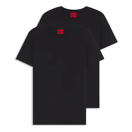 Conjunto 2 Camisetas Gola Redonda Em Algodão Stretch Hugo