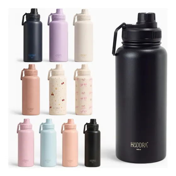 Garrafa Térmica Hiddra 1l 1000ml Inox Fitness Academia Color