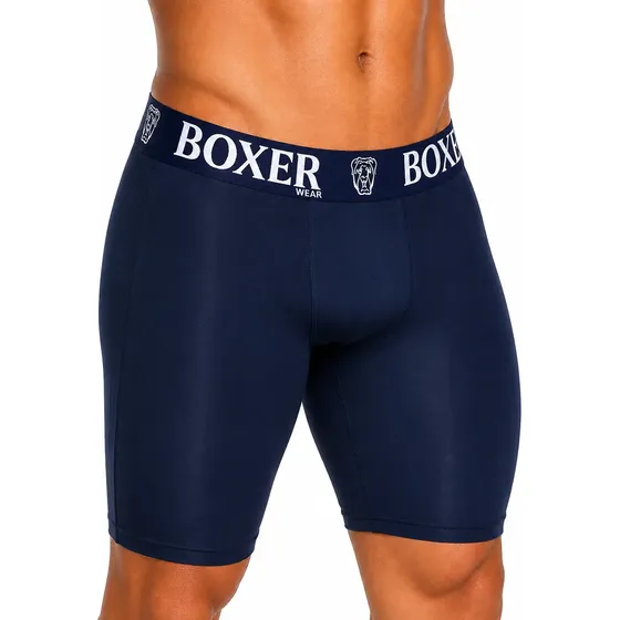Kit 6 Cueca Boxer Ciclista Long Leg Masculina Sem Enrolar