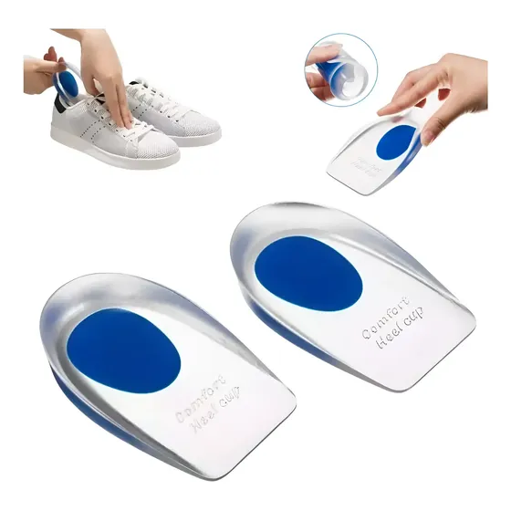 Par Palmilha Silicone Gel Ortopédica Academia Anti Impacto