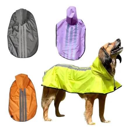 Capa De Chuva Pet Cao Emborrachada Golden Porte Grande X X G