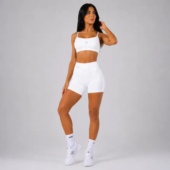 Conjunto Academia Short Cos Alto + Top Fitnes Feminino Verao