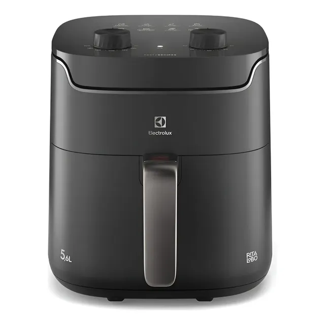 Air Fryer Electrolux Por Rita Lobo 5,6l Cinza Efficient Econ