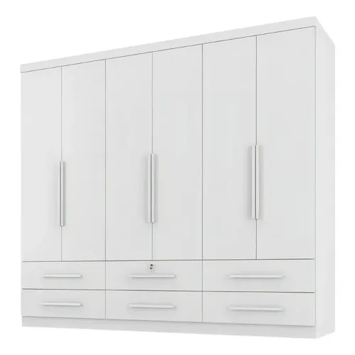 Guarda Roupas Casal 6 Portas 6 Gavetas Maximus Zanzini