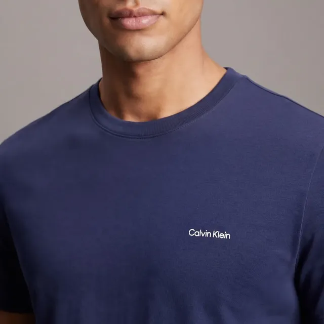 Camiseta Calvin Klein Básica Masculina Azul Marinho Algodão