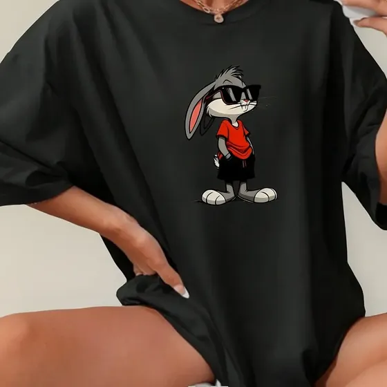 Camisetão Feminino Algodão Longa Blusão Gym Larga Academia